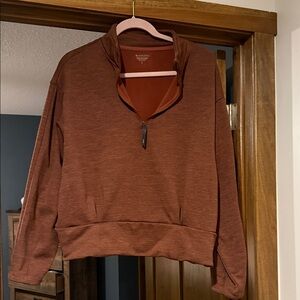 Athleta Half-Zip Women's Sweater - Rust